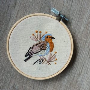 kit broderie débutant oiseau